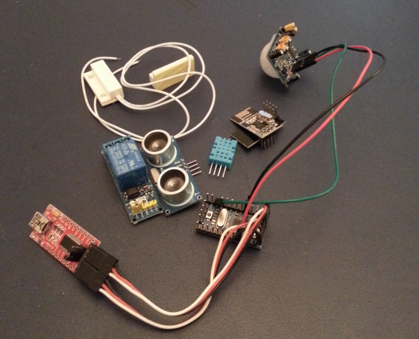 Arduino pro mini with sensors
