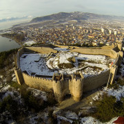 Samoil fortress aerial photography